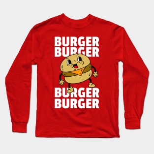 BURGER Time Funny Hamburger Long Sleeve T-Shirt